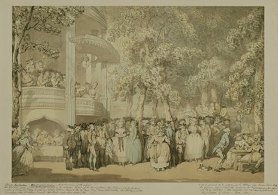 Vauxhall Gardens, c.1784 door Thomas Rowlandson